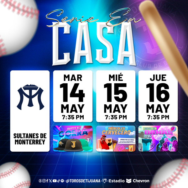 ¡SERIE EN CASA CONTRA SULTANES!